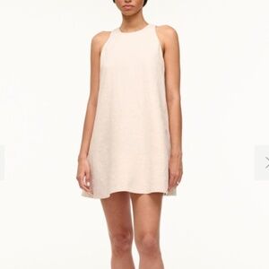NWOT Staud Serafina Mini Dress in Natural Linen